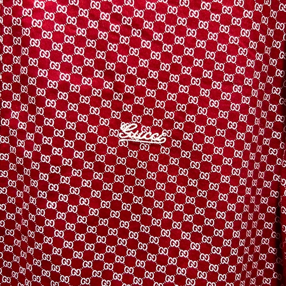 Mens XL GUCCI Button down short - Picture 2 of 7